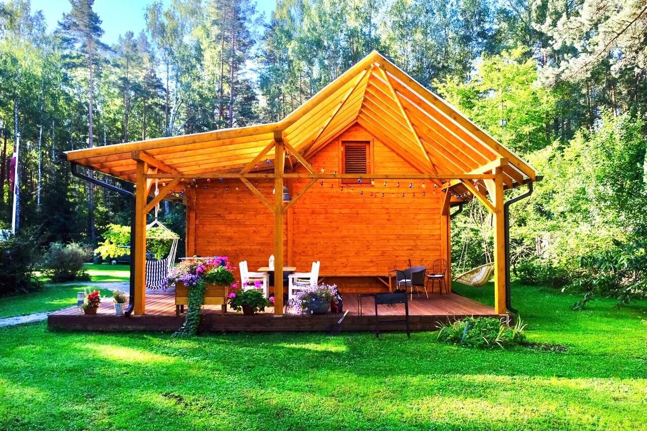 Дома для отпуска Forest house with outdoor hot tub Юрмала-14