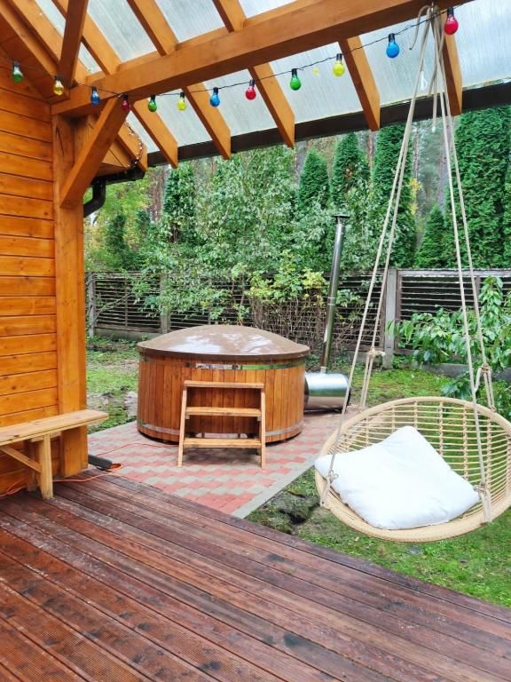 Дома для отпуска Forest house with outdoor hot tub Юрмала-47