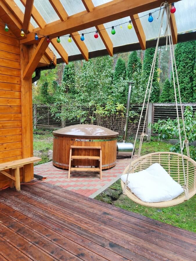 Дома для отпуска Forest house with outdoor hot tub Юрмала-11